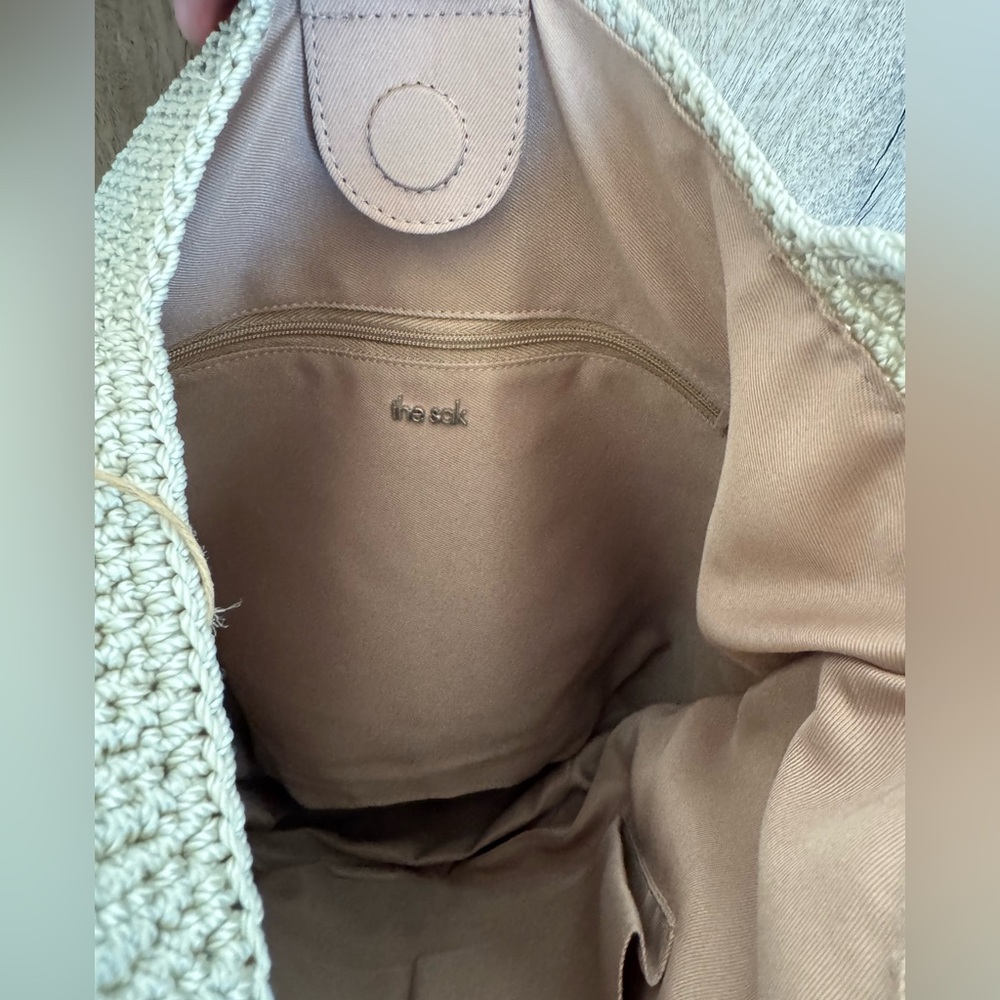 THE SAK HANDBAG Original Gen Hobo beige Color Bag Crocheted Shoulder Purse NWT - Picture 8 of 12